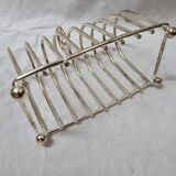 8 slice toast holder, silver, 1970
