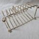 8 slice toast holder, silver, 1970
