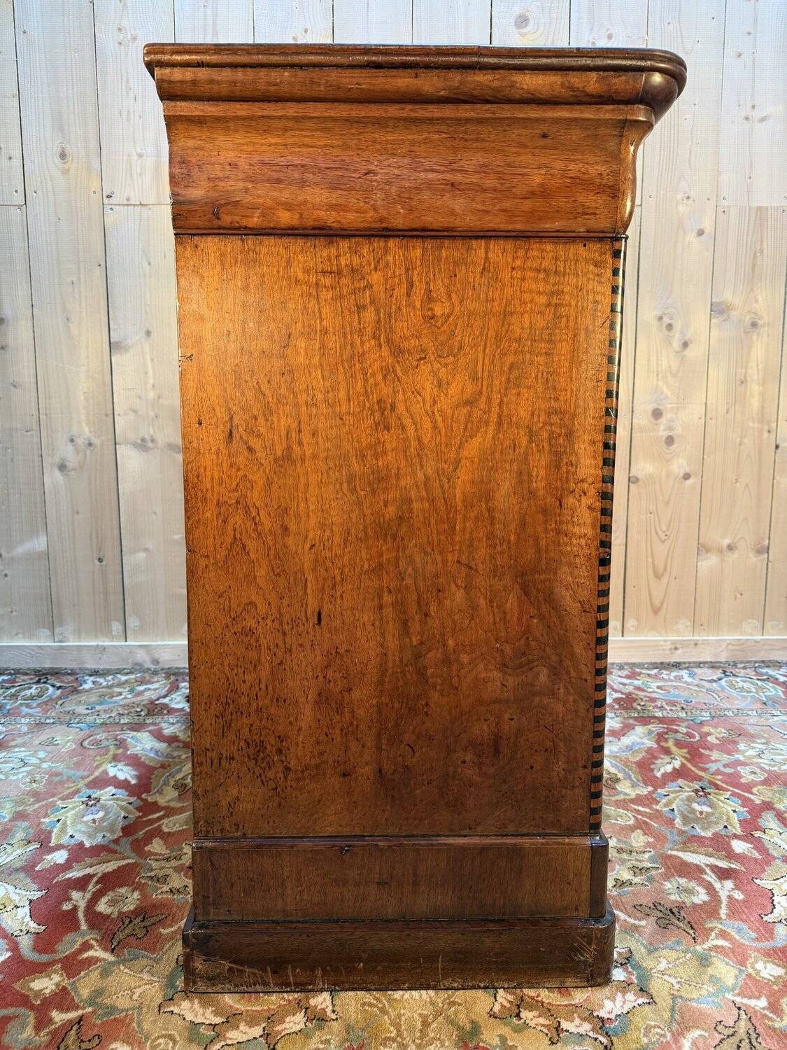 Walnut shop counter from the Louis Philippe period.