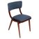 Bumerang Chair Mid-Century Modern, Navy Check Wool, Poland, 1960s