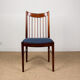 Series of 6 Danish chairs in Rio palissandre by Arne Vodder for Sibast 1960.