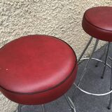 Set of 3 vintage bar stools 1960-1980