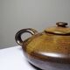Vintage Japanese-style teapot from the 70s-90s, handmade brown stoneware signed Pichon.