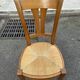 6 Louis XVI Directoire style chairs from the 20th century with rush seats.