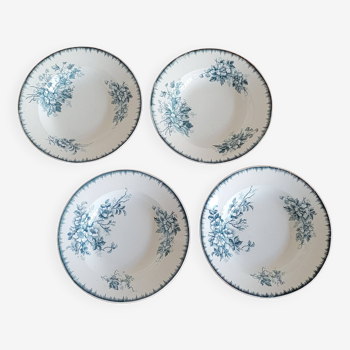 Set of 4 Maestricht floral plates