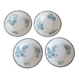 Set of 4 Maestricht floral plates