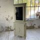 Corner display cabinet from the 1950s