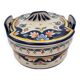 Pot avec couvercle en Porcelaine de Rouen