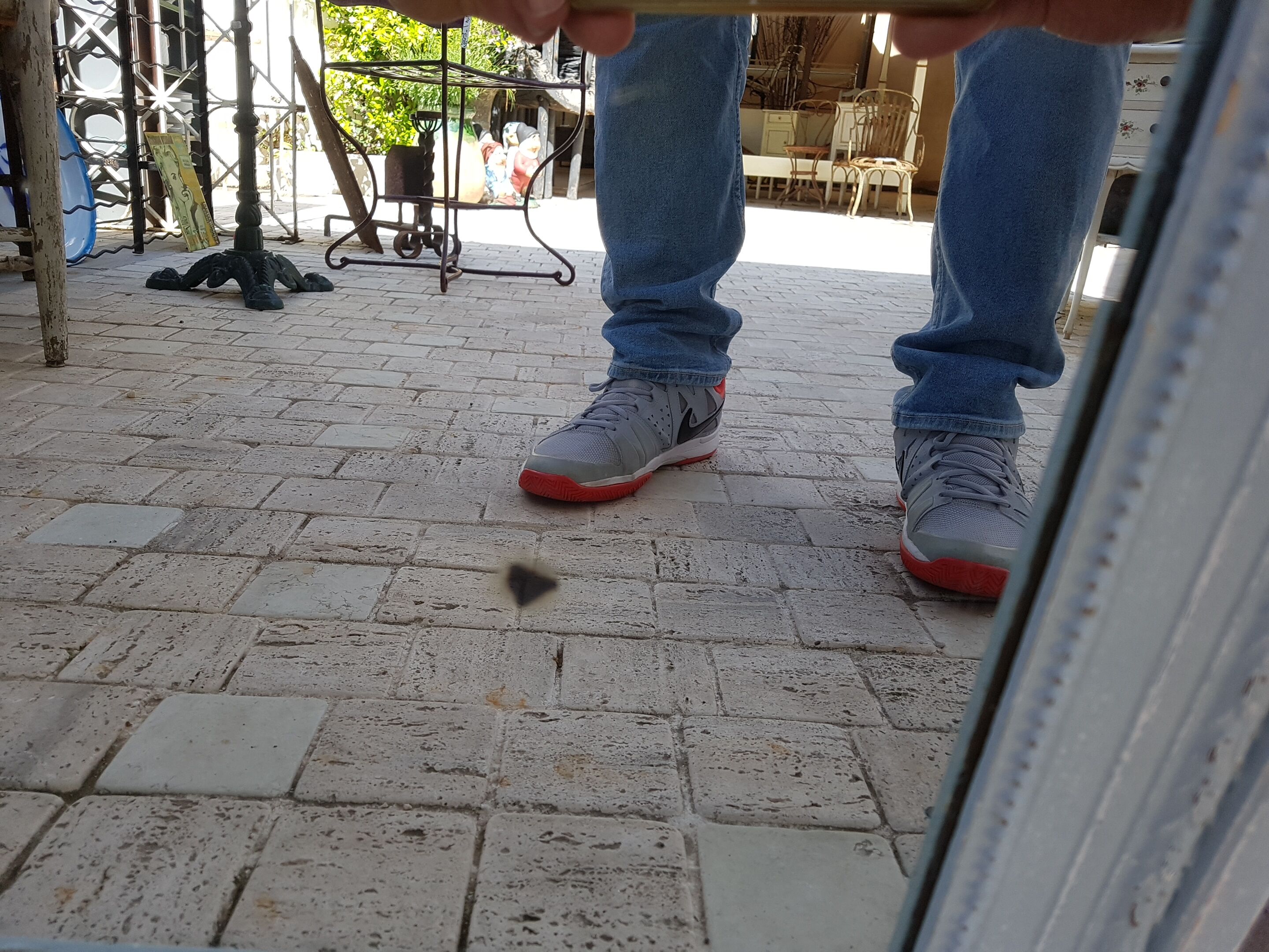 Louis xvi style trumeau painted mirror  163x84cm