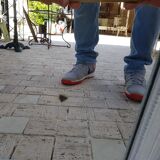 Louis xvi style trumeau painted mirror  163x84cm