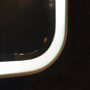 Miroir rétroéclairé en fibre de verre Italie années 70