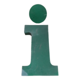 Industrial letter in zinc