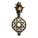 Solid brass door knocker