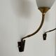 Pair of Brass and Opaline Glass Mid-Century Swedish Wall Lights