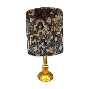 Lampe laiton et velours