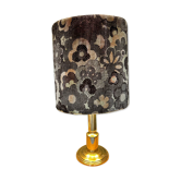 Brass and velvet lamp 1970