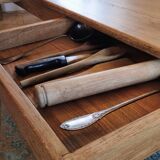 Solid oak farmhouse table 260x100