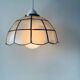 Vintage mother-of-pearl and brass pendant lamp