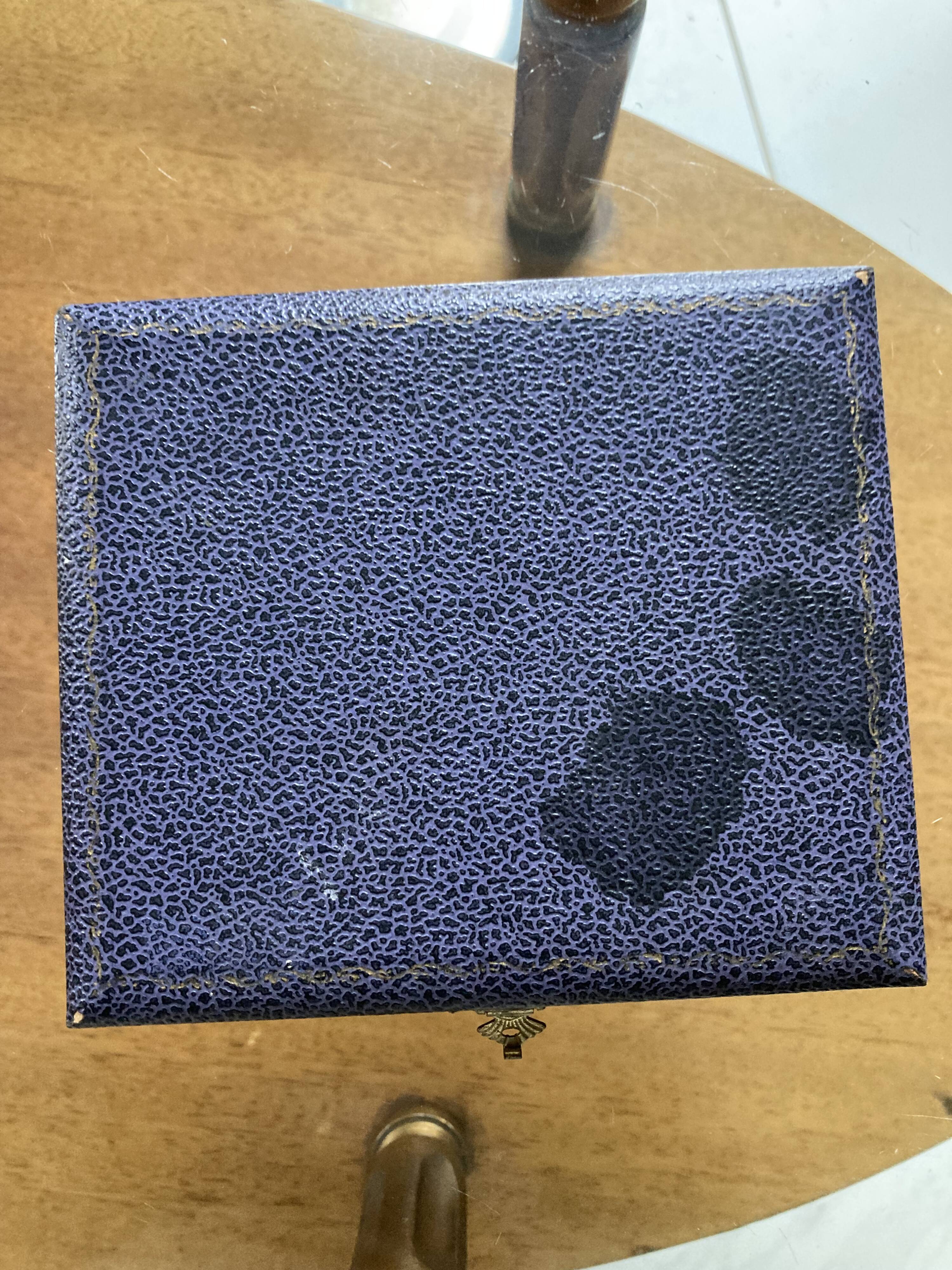 Coffee spoons late 19th century SOLID SILVER 995 3 hallmarks + ROYAL BLUE enamel ENGLISH origin