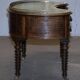 Bureau Kidney de Campagne Militaire Regency de Gillow's of Lancaster avec Galerie en Laiton
