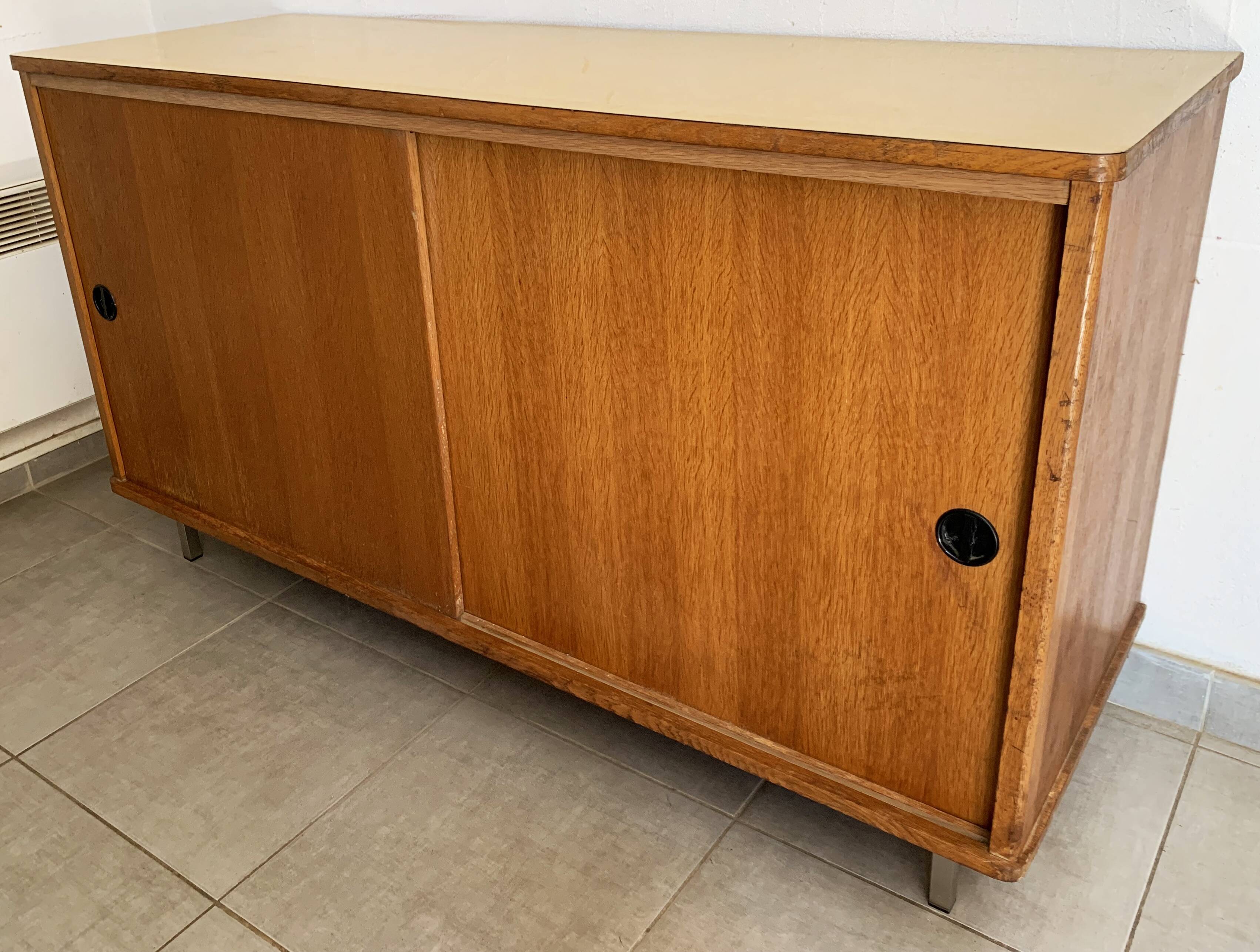 Vintage sideboard of the 60s in oak