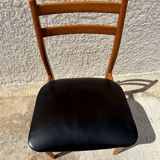 Set of 4 Scandinavian style teak chairs