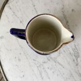 Milk pot blue king Salins art deco 30s