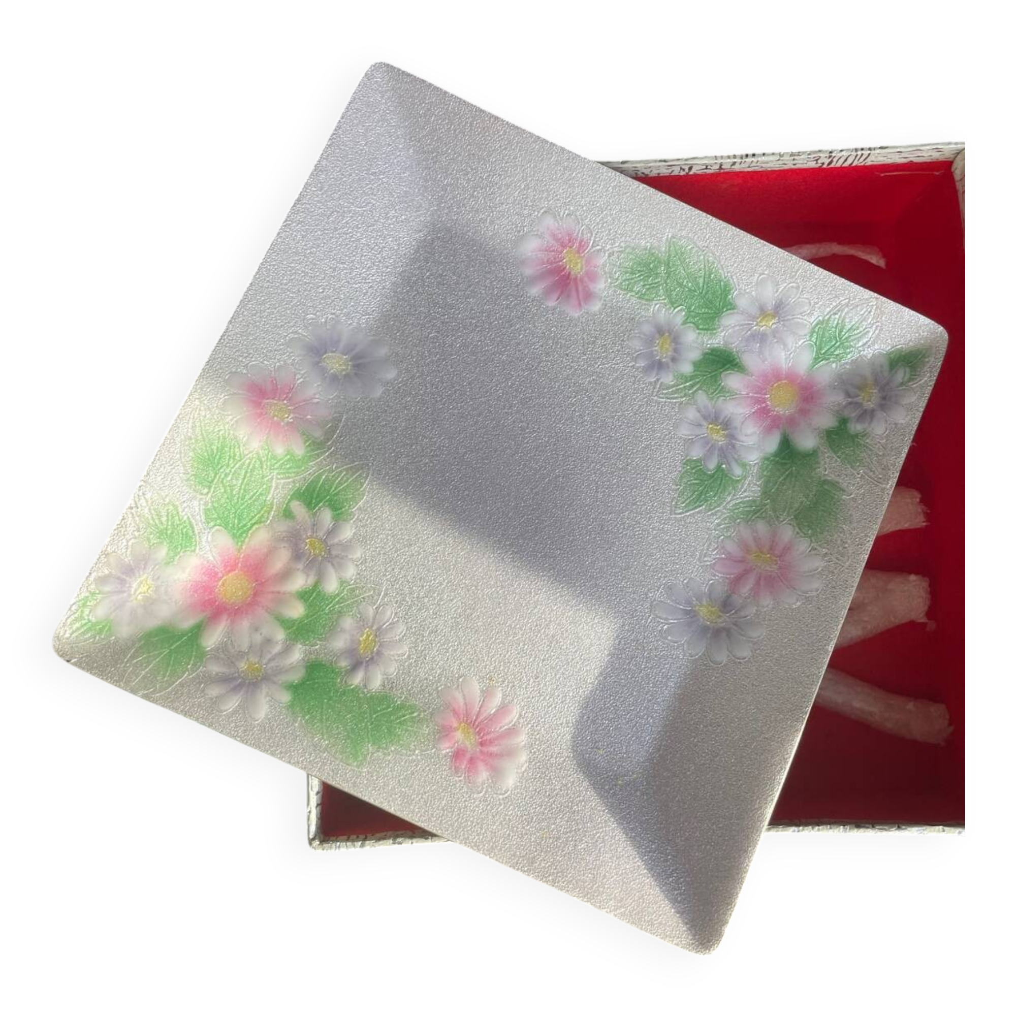 Vintage Japanese Hinode cloisonné Shippo enamelled yaki plate