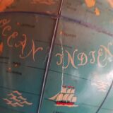 Globe Terrestre Mappemonde "Radio-Célard" Year 1955