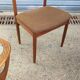 Serie de 6 chaises en teck vers 1960