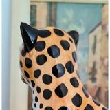 Léopard en céramique