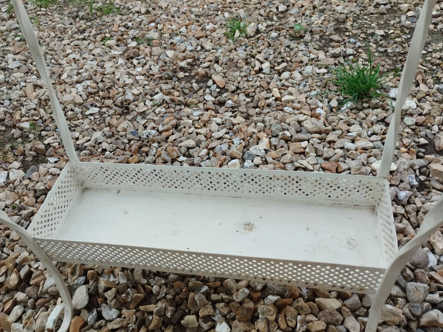 Antique vintage wrought iron planter