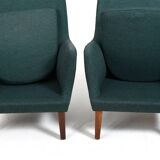 Rare Pair of AV-53 Easychairs by Arne Vodder 1953