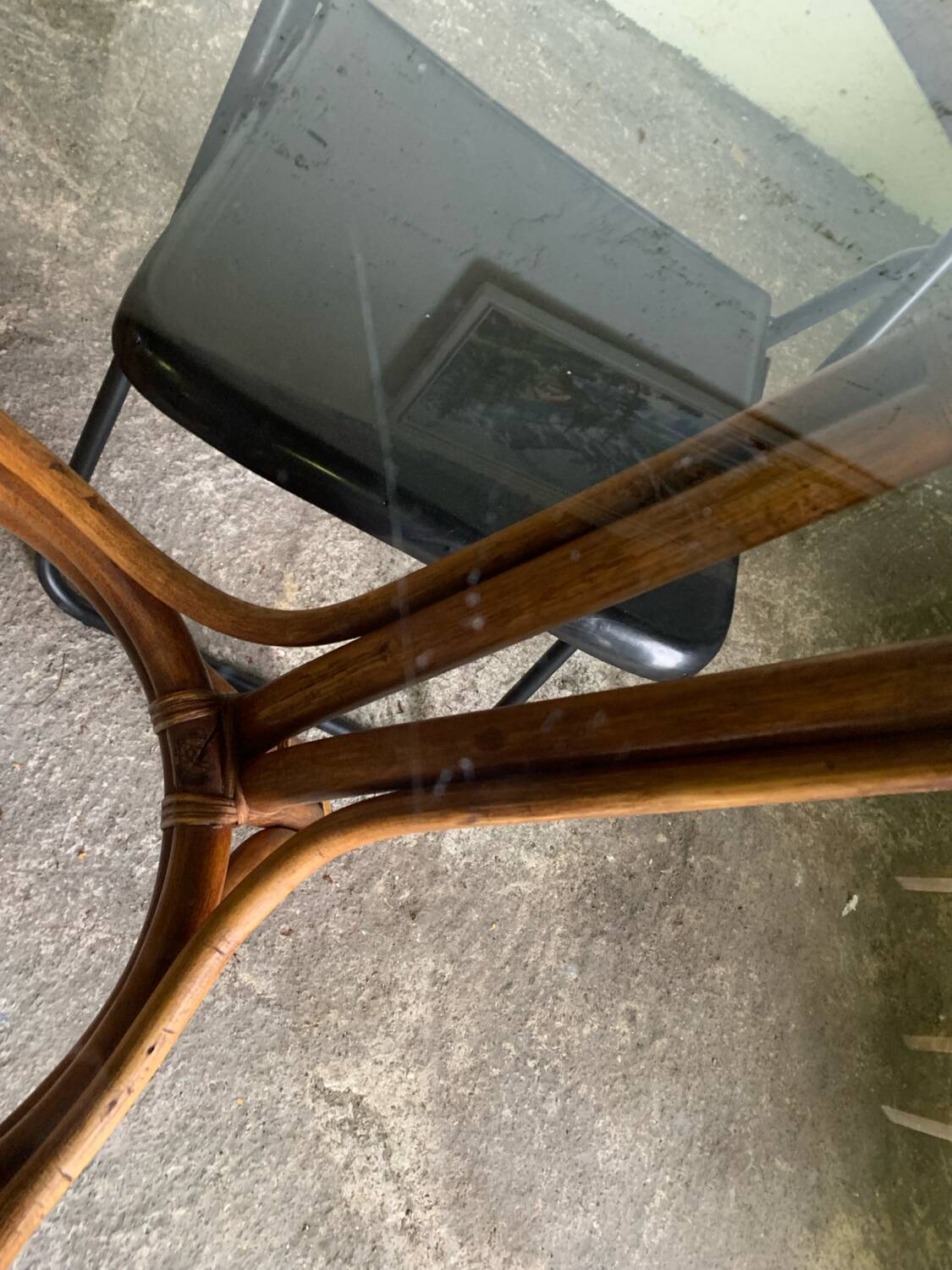 Bamboo table from the 1970s