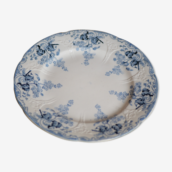 Assiette ancienne en faience de Longwy