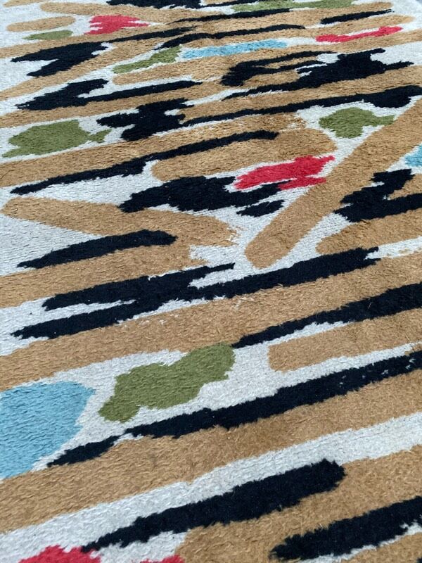 60s design carpet, Jacques Borker 160x270 cm