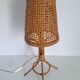 Vintage bamboo bedside lamp