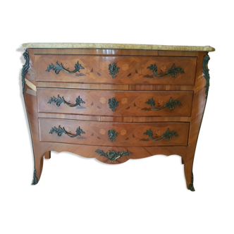 Commode style Louis XV en bois de rose