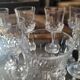 Lot de 9 verres à liqueur vintage – style baroque chic – années 1970