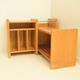 Corner bookcase 60s/70