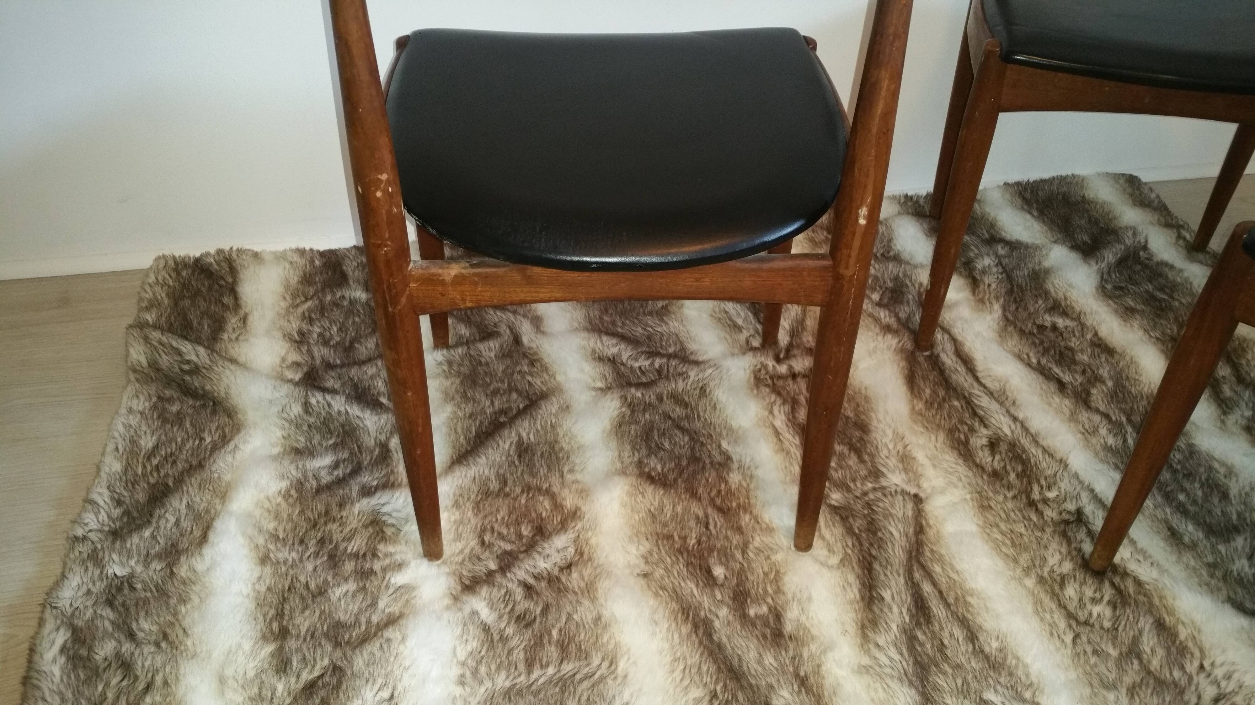 Set of 4 lounge chairs by Johannes Andersen for Denmark, 1960 s