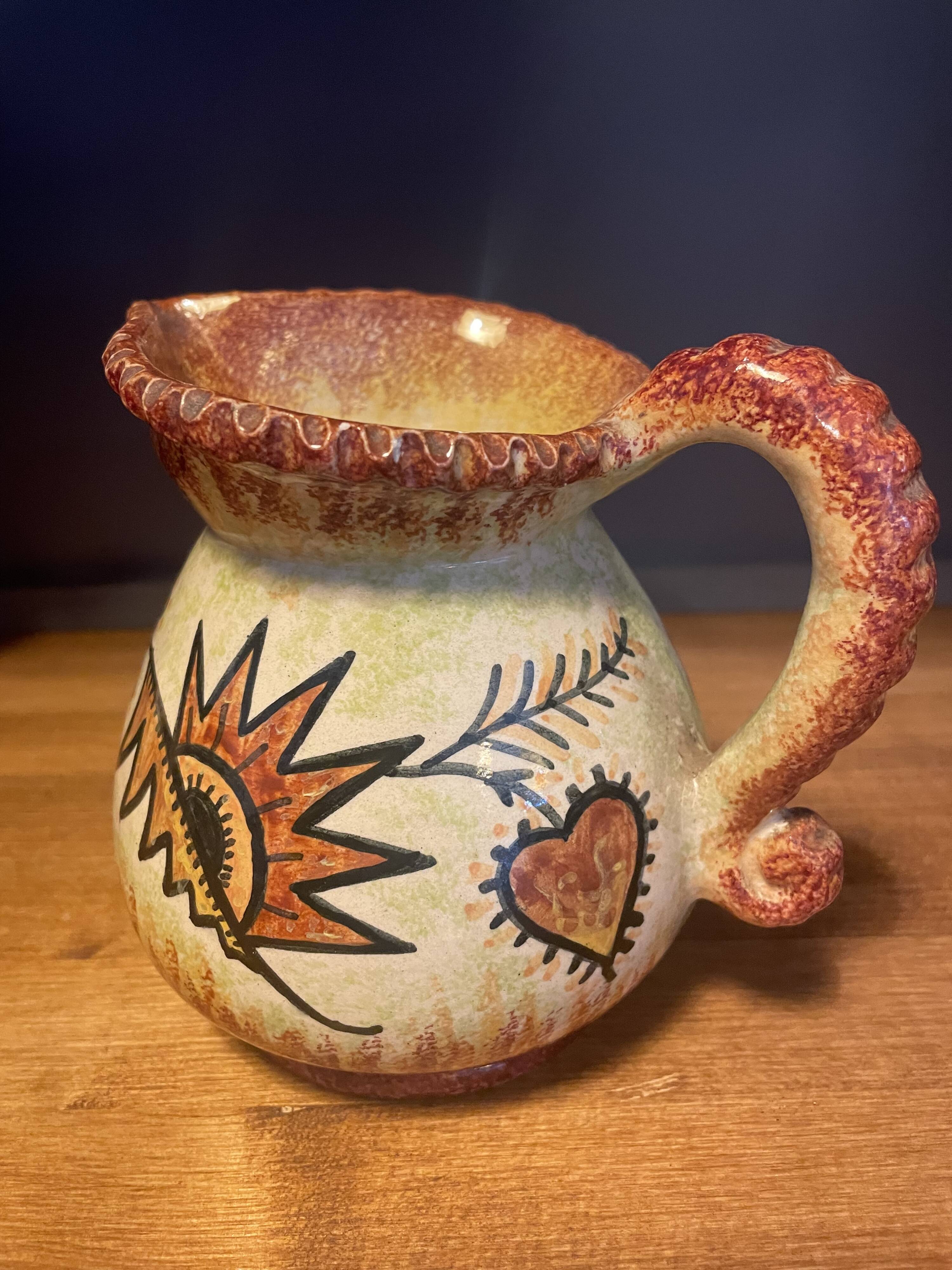 Milk jug signed P. Fouillen