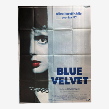 Affiche cinéma originale "Blue Velvet" David Lynch 120x160cm 1986