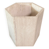 Travertine hexagon planter