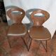 Paire de chaises bistrot "Fourmi" Baumann – Vintage 1960