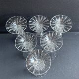 6 verres Daum service Florentin, fin XIXème