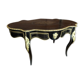 Table de style Napoleon III école Boulle