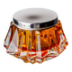 Orange sommerso jewellery box, Murano glass, Italy, 1970s