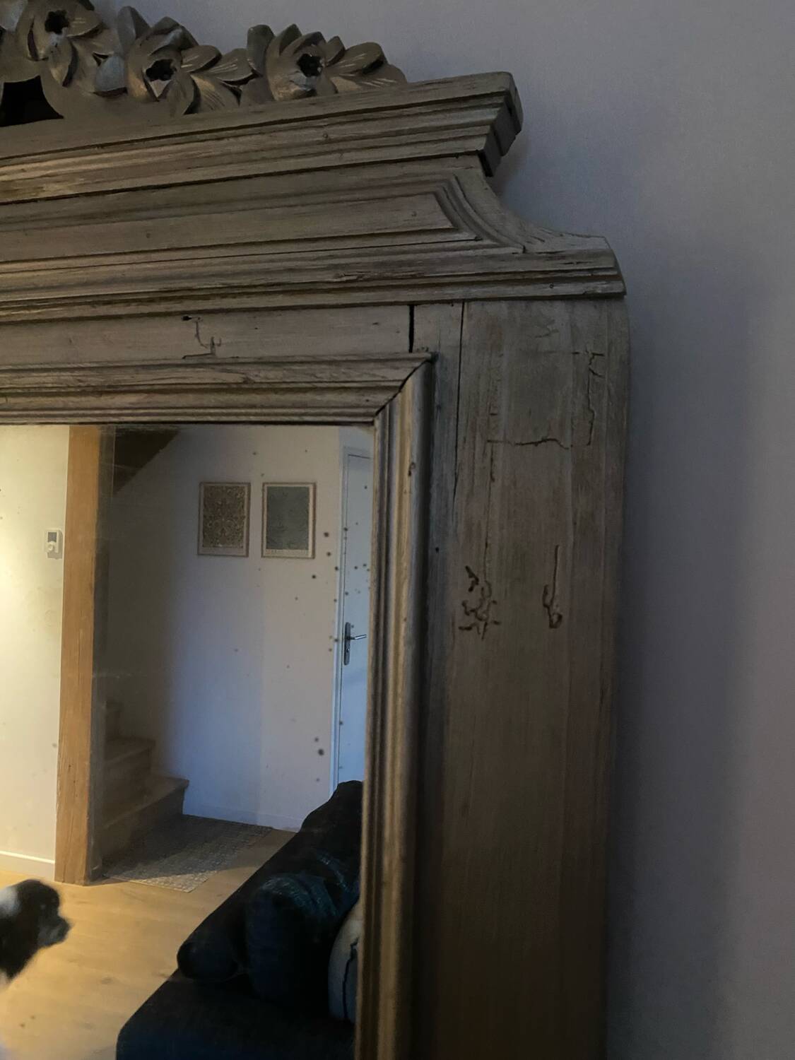 Ancien grand miroir