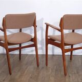 Pair of Danish teak armchairs by Erick Buch 1960